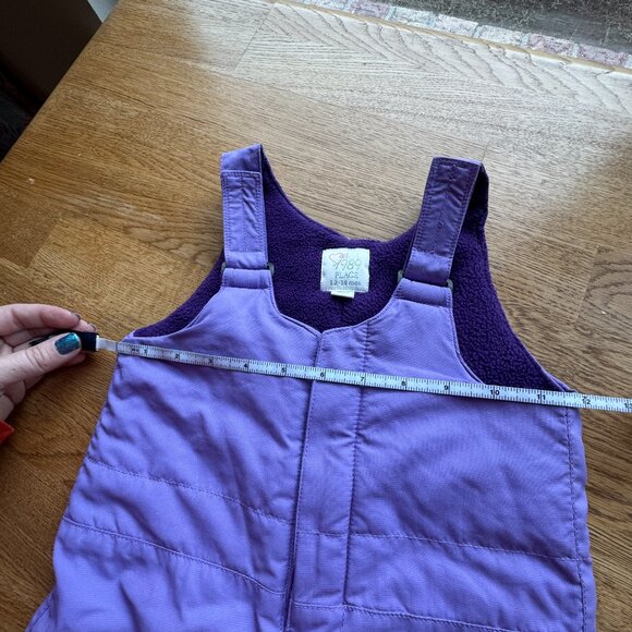 Children's Place Purple Snow Bib Overalls Size 12-18 Months - Picture 8 of 9